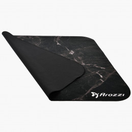 Arozzi Zona Round Floor Pad Musta, Marmorinvärinen Mikrokuitu, Kumi