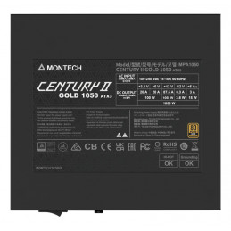 Montech CENTURY II 1050W virtalähdeyksikkö 20+4 pin ATX ATX Hopea