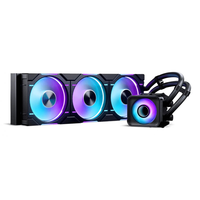 Phanteks PH-GO360D30_DBK02 Tietokoneen jäähdytysjärjestelmä Suoritin All-in-one-nesteenjäähdytin 12 cm Musta 1 kpl