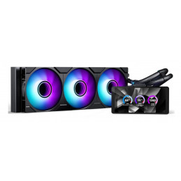 Phanteks Glacier One 360M25 LCD Suoritin All-in-one-nesteenjäähdytin 12 cm Musta 1 kpl