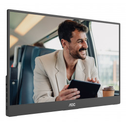AOC 16T20E2 Kannettava televisio ja näyttö Kannettava näyttö Musta 39,6 cm (15.6") LED 1920 x 1080 pikseliä
