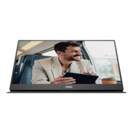 AOC 16T20E2 Kannettava televisio ja näyttö Kannettava näyttö Musta 39,6 cm (15.6") LED 1920 x 1080 pikseliä