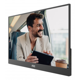 AOC 16T20E2 Kannettava televisio ja näyttö Kannettava näyttö Musta 39,6 cm (15.6") LED 1920 x 1080 pikseliä