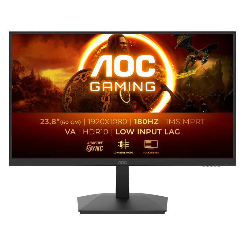 AOC G1 24G15N2 tietokoneen litteä näyttö 60,5 cm (23.8") 1920 x 1080 pikseliä Full HD LCD Musta
