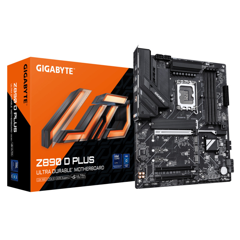 GIGABYTE Z890 D PLUS emolevy Intel Z890 LGA 1851 (Socket V1) ATX