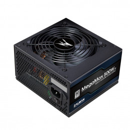 Zalman ZM500-TXII V2 MegaMax 80PLUS 230V EU STANDARD Certified high efficiency PCI-E virtalähdeyksikkö 500 W 20+4 pin ATX Musta