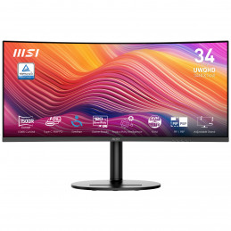 MSI Modern MD342CQP tietokoneen litteä näyttö 86,4 cm (34") 3440 x 1440 pikseliä UltraWide Quad HD LCD Musta