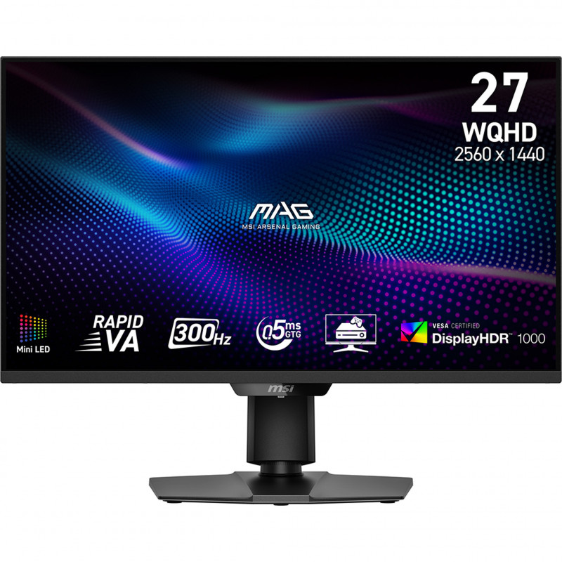 MSI MAG 274QPF X30MV tietokoneen litteä näyttö 68,6 cm (27") 2560 x 1440 pikseliä Wide Quad HD LCD Musta