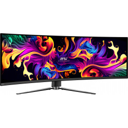 MSI MPG 491CQP QD-OLED tietokoneen litteä näyttö 124,5 cm (49") 5120 x 1440 pikseliä Dual WQHD Musta