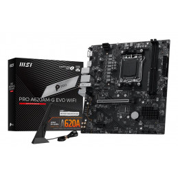 MSI Pro A620AM-G EVO WIFI AMD A620A Pistoke AM5 mikro ATX