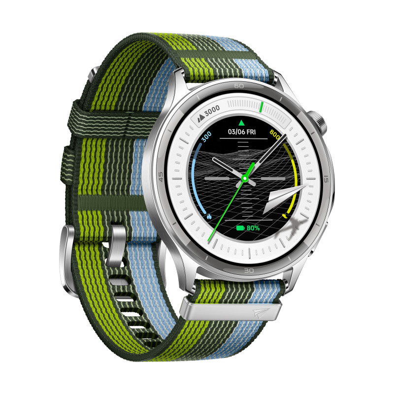 OPPO Watch S 3,71 cm (1.46") AMOLED 45 mm Digitaalinen 464 x 464 pikseliä Kosketusnäyttö Hopea Wi-Fi GPS (satelliitti)