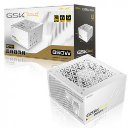 Antec GSK850 V2 virtalähdeyksikkö 850 W 20+4 pin ATX ATX Valkoinen