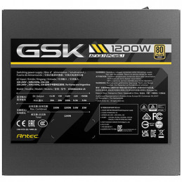 Antec GSK1200 EC virtalähdeyksikkö 1200 W 20+4 pin ATX ATX Musta