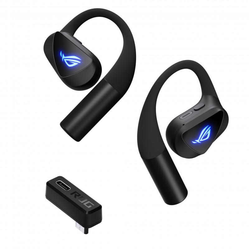 ASUS ROG Cetra Open Wireless Kuulokkeet True Wireless Stereo (TWS) Ear-hook Pelaaminen Bluetooth Musta