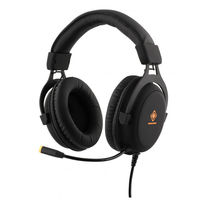 Deltaco Gaming DH310 Stereo Gaming Headset, 57mm drivers, LED lights, black