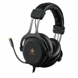 Deltaco Gaming DH310 Stereo Gaming Headset, 57mm drivers, LED lights, black
