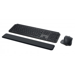 Logitech 920-010931 näppäimistö Sisältää hiiren Office RF Wireless + Bluetooth QWERTY Pohjoismainen Grafiitti