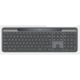Logitech Signature Slim Solar+ K980 for Business näppäimistö Universaali RF Wireless + Bluetooth QWERTY Pohjoismainen Grafiitti