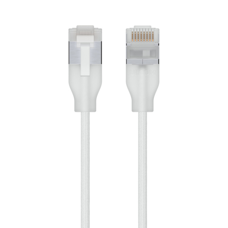 Ubiquiti UACC-Cable-Patch-EL-C6A-0.3M-W verkkokaapeli Läpikuultava, Valkoinen 0,3 m Cat6a