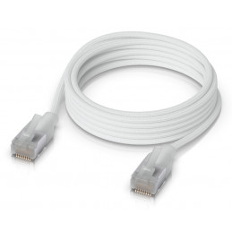 Ubiquiti UACC-Cable-Patch-EL-C6A-2M-W verkkokaapeli Läpikuultava, Valkoinen Cat6a