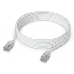 Ubiquiti UACC-Cable-Patch-EL-C6A-3M-W verkkokaapeli Läpikuultava, Valkoinen Cat6a