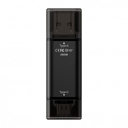 Team Group X1 MAX USB-muisti 256 GB USB Type-A   USB Type-C 3.2 Gen 2 (3.1 Gen 2) Musta
