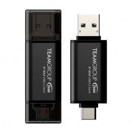 Team Group X1 MAX USB-muisti 512 GB USB Type-A   USB Type-C 3.2 Gen 2 (3.1 Gen 2) Musta