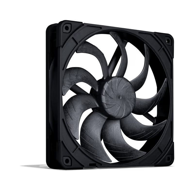 Noctua NF-A14X25 G2 PWM CHROMAX.BLACK Tietokoneen jäähdytysjärjestelmä Tietokonekotelo Tuuletin 14 cm Musta 1 kpl