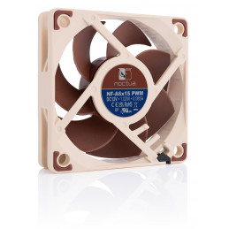 Noctua NF-A6X15 PWM Tietokoneen jäähdytysjärjestelmä Tietokonekotelo Tuuletin 6 cm Ruskea 1 kpl
