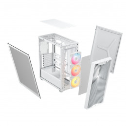 Corsair Midi Tower 3200D RS ARGB PC Case Valkoinen