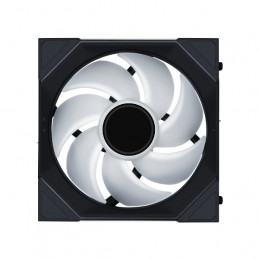 Lian Li Uni Fan 14SLIN1W1B Tietokoneen jäähdytysjärjestelmä Tietokonekotelo Tuuletin 14 cm Musta 1 kpl