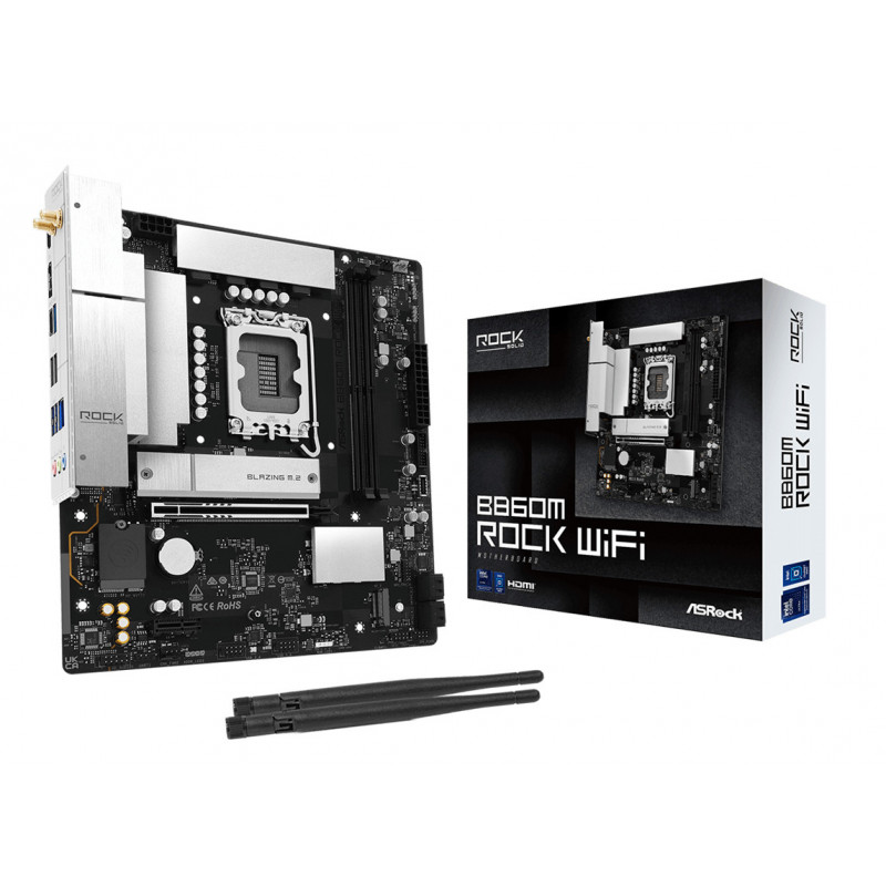Asrock B860M Rock WiFi Intel B860 LGA 1851 (Socket V1) mikro ATX
