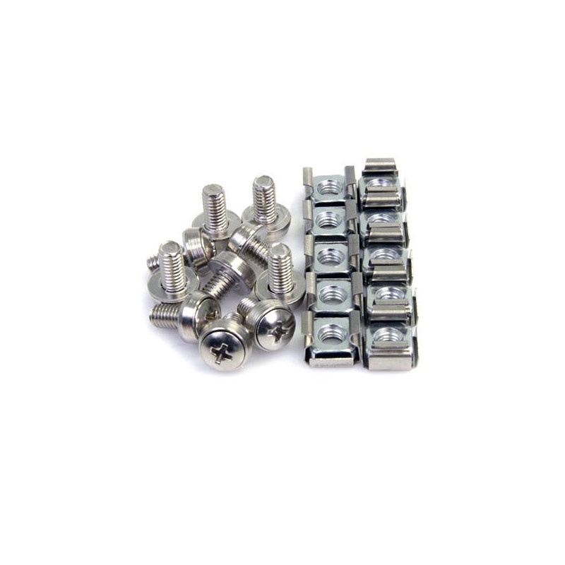 StarTech.com CABSCREWM62 ruuvit pultit 12 mm 100 kpl M6 Ruuvi
