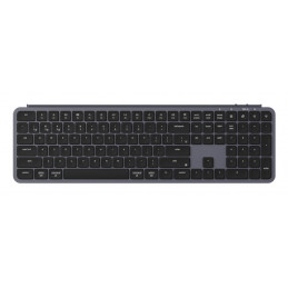 Keychron B6P-K1-BO näppäimistö Koti  Toimisto USB + RF Wireless + Bluetooth Harmaa