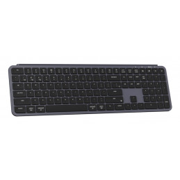 Keychron B6P-K1-BO näppäimistö Koti  Toimisto USB + RF Wireless + Bluetooth Harmaa