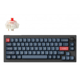 Keychron V2 Max näppäimistö Universaali USB + RF Wireless + Bluetooth Musta, Hiili