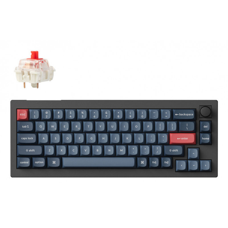 Keychron V2 Max näppäimistö Universaali USB + RF Wireless + Bluetooth Musta, Hiili