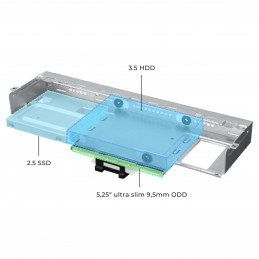 Chieftec DT-10B-300 tietokonekotelo Small Form Factor (SFF) Musta 300 W