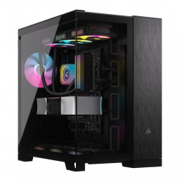 Corsair CC-9011283-WW tietokonekotelo Midi Tower Alumiini, Musta