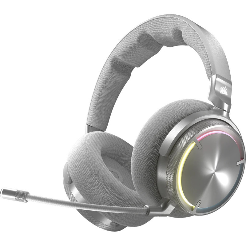 Corsair VIRTUOSO MAX WIRELESS, Silver Kuulokkeet Langaton Kannettava Pelaaminen Bluetooth Hiili
