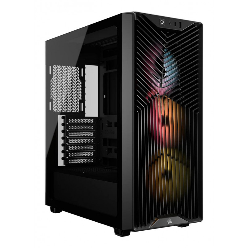 Corsair 3200D RS ARGB Mid-Tower PC Case - Smoke Midi Tower Musta