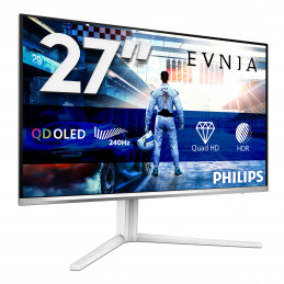 Philips Evnia 6000 27M2N6501L 00 tietokoneen litteä näyttö 67,3 cm (26.5") 2560 x 1440 pikseliä Quad HD QD-OLED Valkoinen