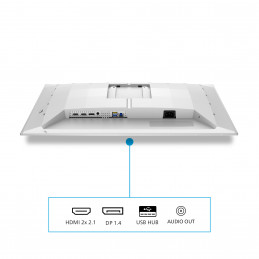 Philips Evnia 6000 27M2N6501L 00 tietokoneen litteä näyttö 67,3 cm (26.5") 2560 x 1440 pikseliä Quad HD QD-OLED Valkoinen