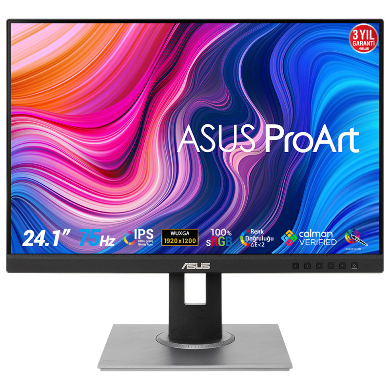 ASUS ProArt PA248QV tietokoneen litteä näyttö 61,2 cm (24.1") 1920 x 1200 pikseliä WUXGA LED Musta