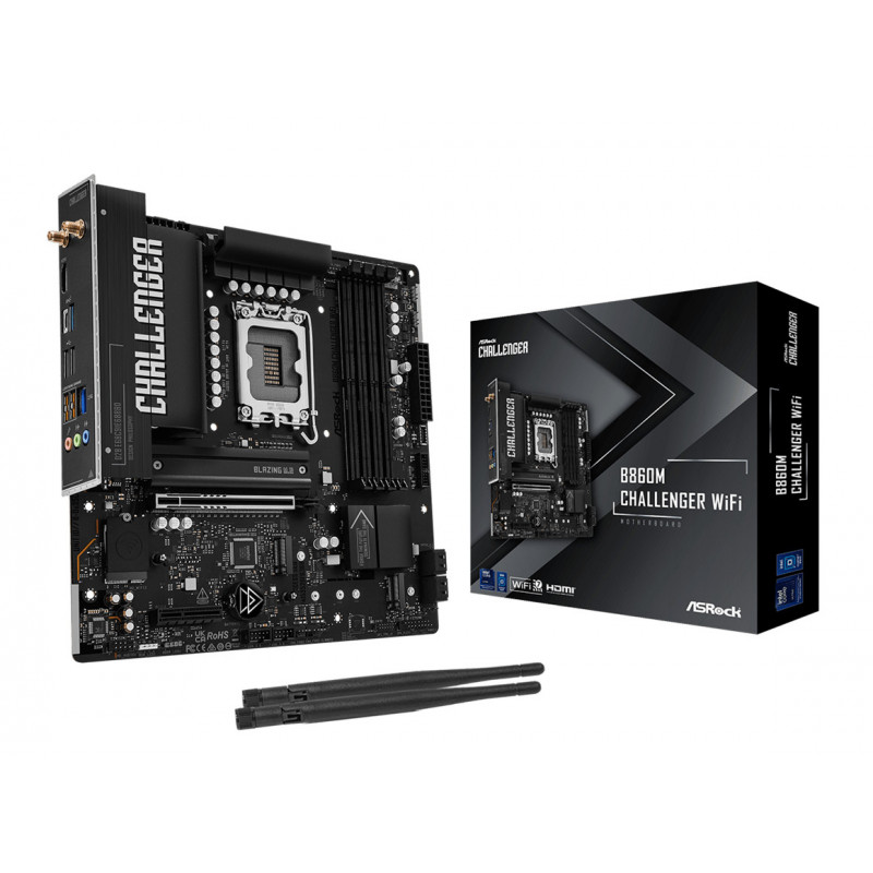 Asrock B860M Challenger WiFi Intel B860 LGA 1851 (Socket V1) mikro ATX