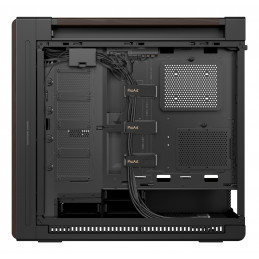 ASUS ProArt PA602 Wood Edition Modern Black - Metal Panel Midi Tower Musta, Puu