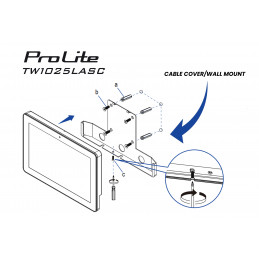 iiyama ProLite TW1025LASC-B3PNR tietokoneen litteä näyttö 25,6 cm (10.1") 1280 x 800 pikseliä WXGA LED Kosketusnäyttö