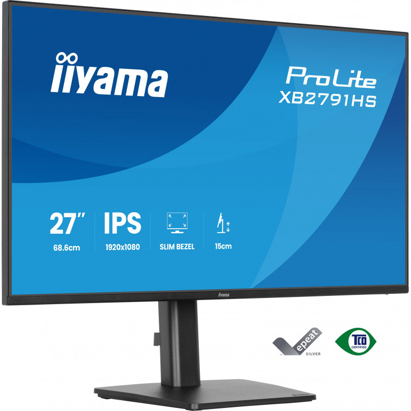 iiyama ProLite XB2791HS-B1 tietokoneen litteä näyttö 68,6 cm (27") 1920 x 1080 pikseliä Full HD LED Musta