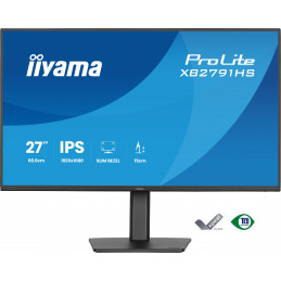 iiyama ProLite XB2791HS-B1 tietokoneen litteä näyttö 68,6 cm (27") 1920 x 1080 pikseliä Full HD LED Musta
