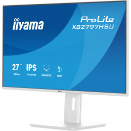 iiyama ProLite XB2797HSU-W1 tietokoneen litteä näyttö 68,6 cm (27") 1920 x 1080 pikseliä Full HD LED Valkoinen